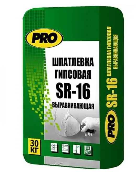 Купить SR-16 Шпаклевка гипсовая базовая, 20 кг