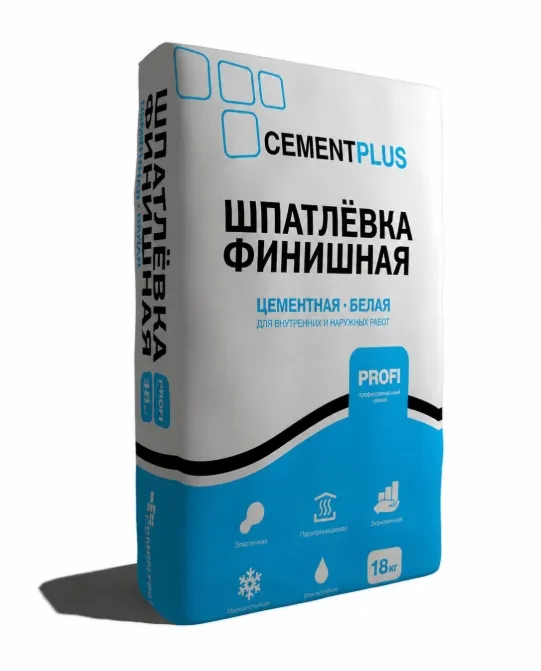 Купить Шпатлевка Фасадная - Белая 18 кг Цемент+