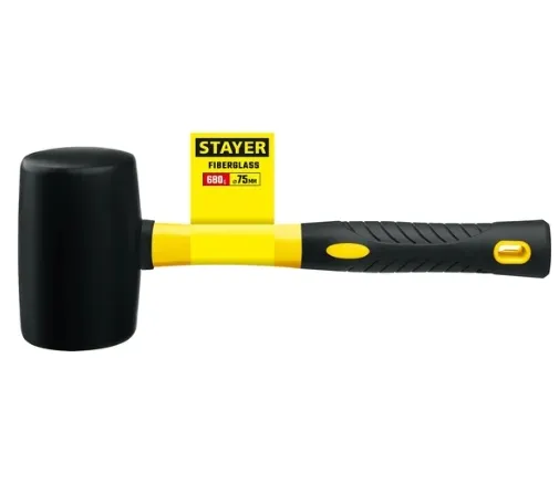 Купить Киянка чёрная резиновая 450 г STAYER 2054-65
