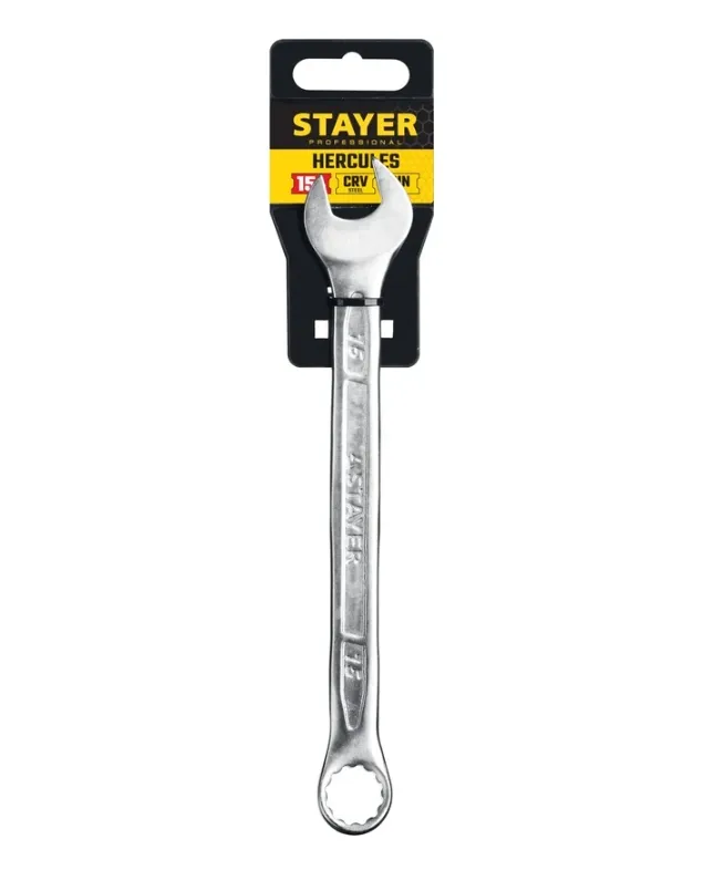 Купить Ключ гаечный комбинированный Stayer 15 мм 27081-15