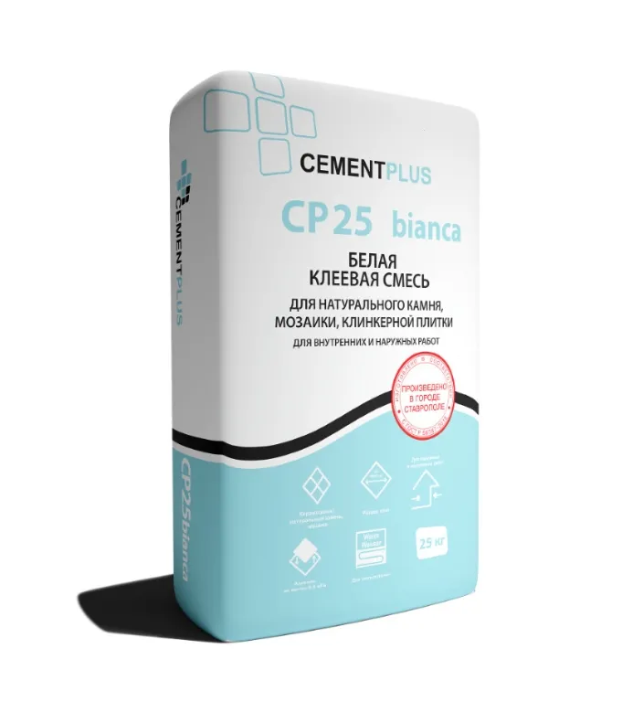 Купить Белая смесь сухая клеевая СР 25 bianca