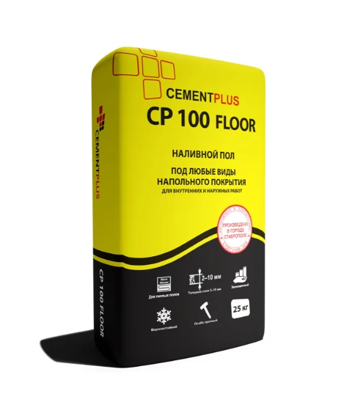 Купить Смесь сухая напольная выравниваемая CP 100 floor 25 кг