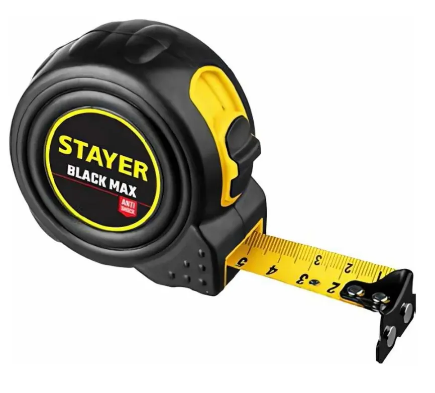 Купить Рулетка с двумя фиксаторами 10м х 25мм STAYER BlackMax 3410-010
