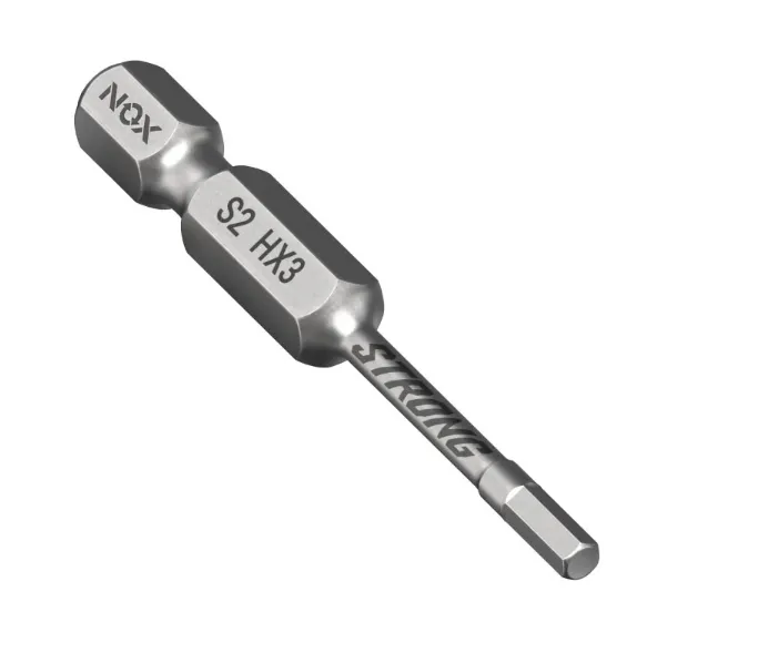 Купить Бита торсионная STRONG 2 шт; HEX3х50 мм; карта; E6.3 NOX 338350-2