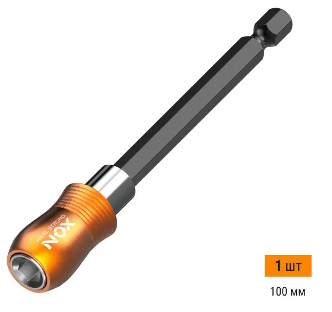 Купить Держатель для бит QUICK LOCK (100 мм; карта; E6.3) NOX 350501