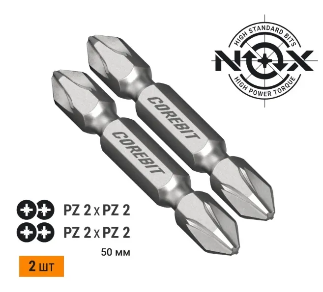 Купить Набор бит SET2 2X Pz2xPz2-50, 2 шт карта NOX 336002