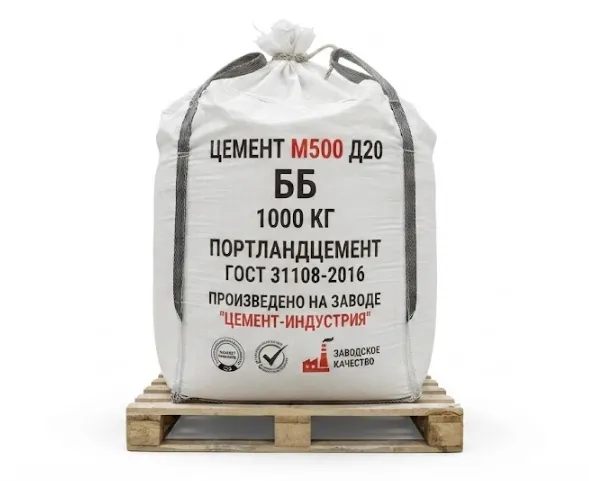 Купить Цемент М500 Д20 ББ (ЗАВОД) 1000 кг