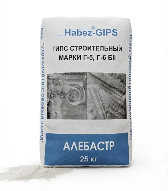 Купить Гипс Алебастр (ХАБЕЗ), 25 кг
