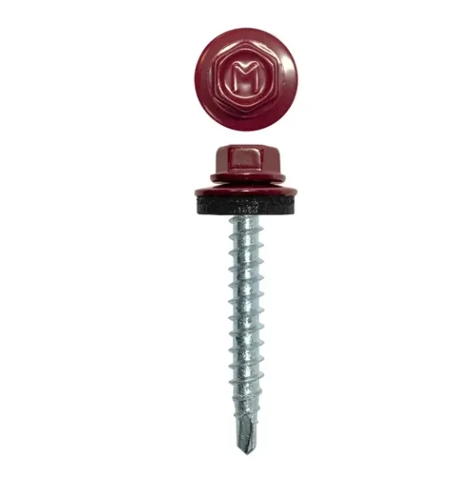 Купить Кровельный саморез Daxmer 4,8x29 RAL 3005, 250 шт, сверло №1