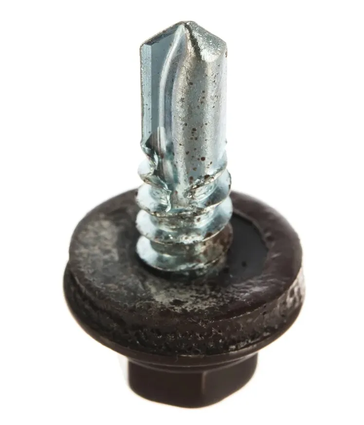 Купить Кровельный саморез Daxmer 5,5x19 RAL 8017 сверло №2, 250 шт.