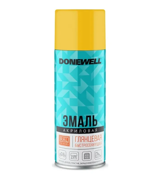 Купить Аэрозоль DONEWELL RAL 1018 желтая 520 мл
