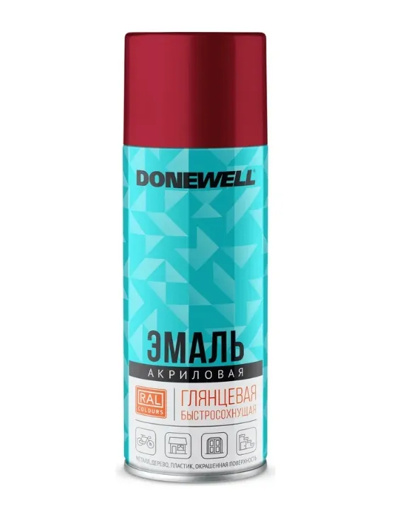 Купить Аэрозоль DONEWELL RAL 3011 вишневая 520 мл
