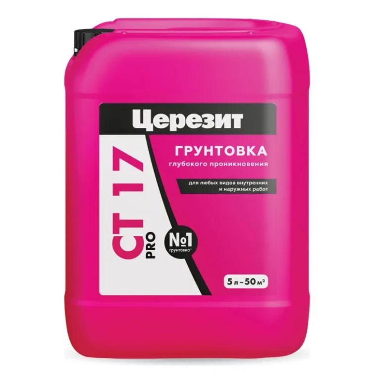 Купить Грунтовка Ceresit CT 17 / 5 л г/п Россия