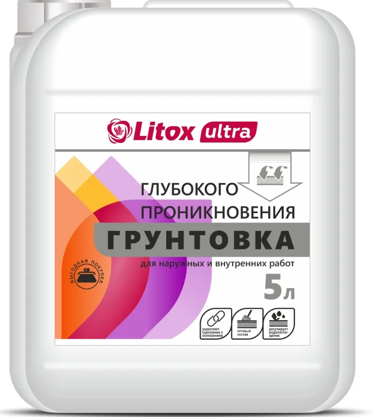 Купить Грунтовка глубокого проникновения Litox Ultra 5 л / 5,5 кг