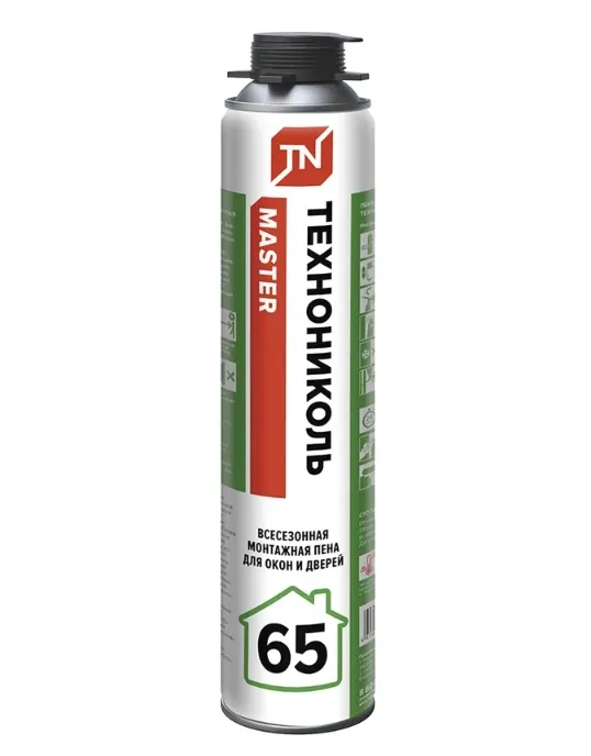 Купить Пена монтажная всесезонная ТЕХНОНИКОЛЬ MASTER 65