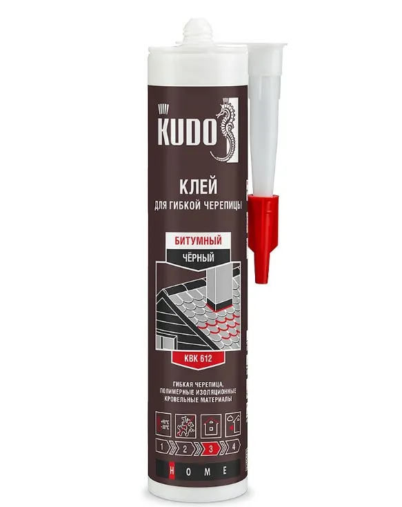 Купить Клей битумный для кровли 280 мл черный Kudo KBK-612