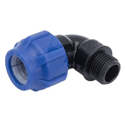 Отвод компрессионный 90° с наружной резьбой 25x1/2′′ Valfex 053.070.045